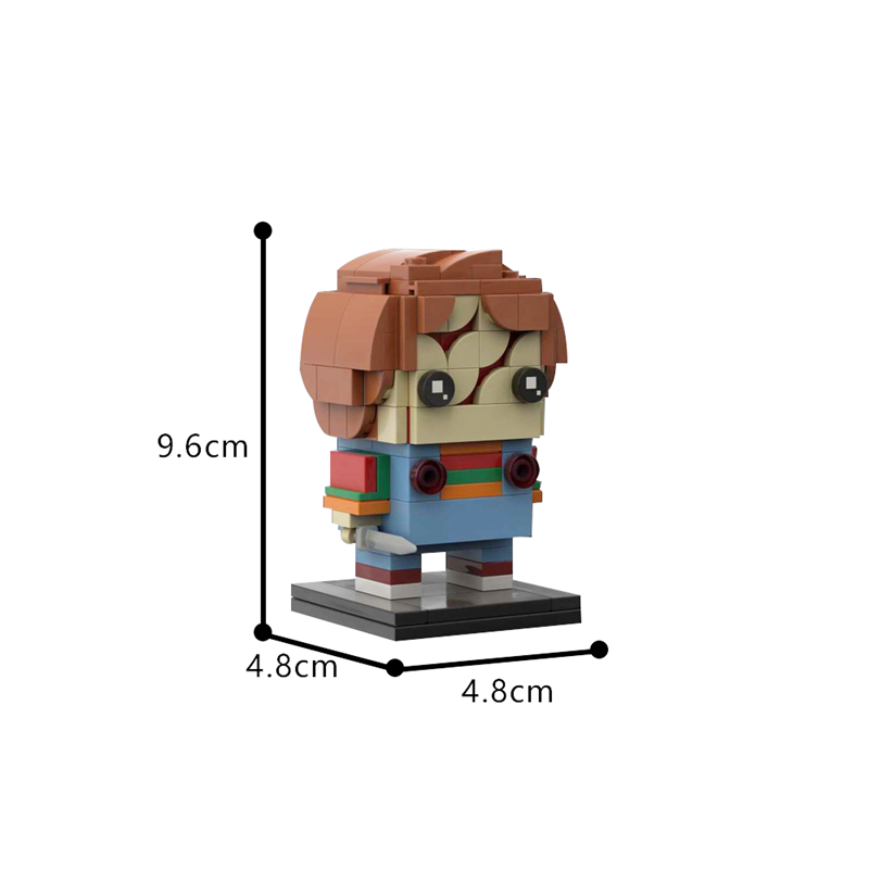 GOBRICKS MOC 189322 BrickheadZ Chucky - YWOBB