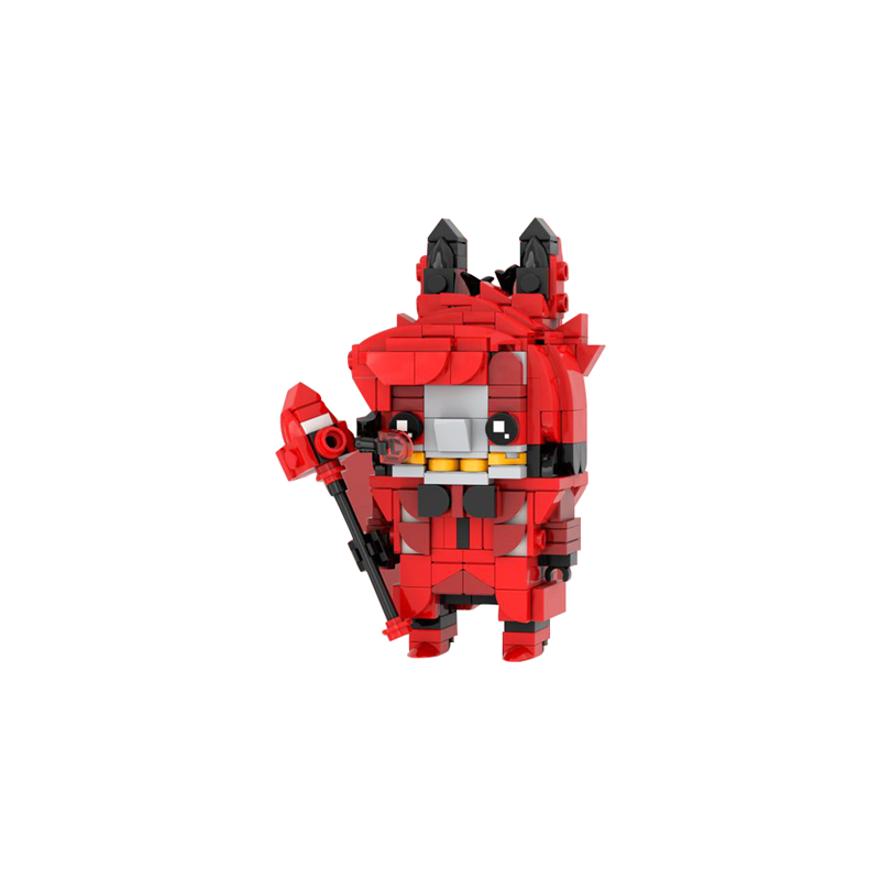 GOBRICKS MOC 185208 Alastor Brickheadz - Hazbin Hotel - YWOBB