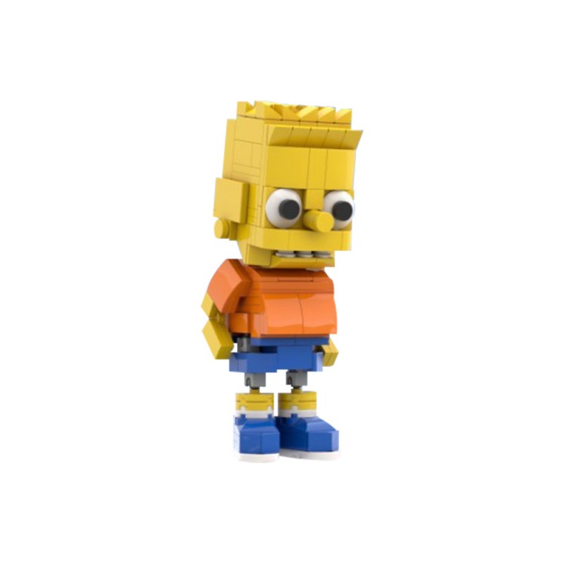GOBRICKS MOC 196237 BART SIMPSON - YWOBB