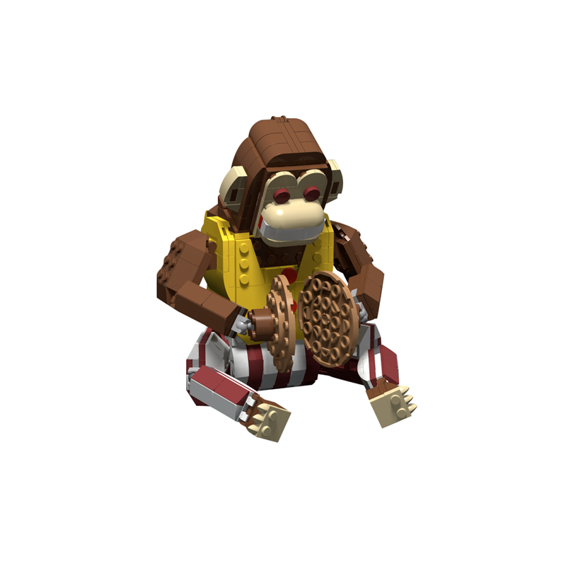 GOBRICKS MOC 187820 Cymbals Monkey from Fallout - YWOBB