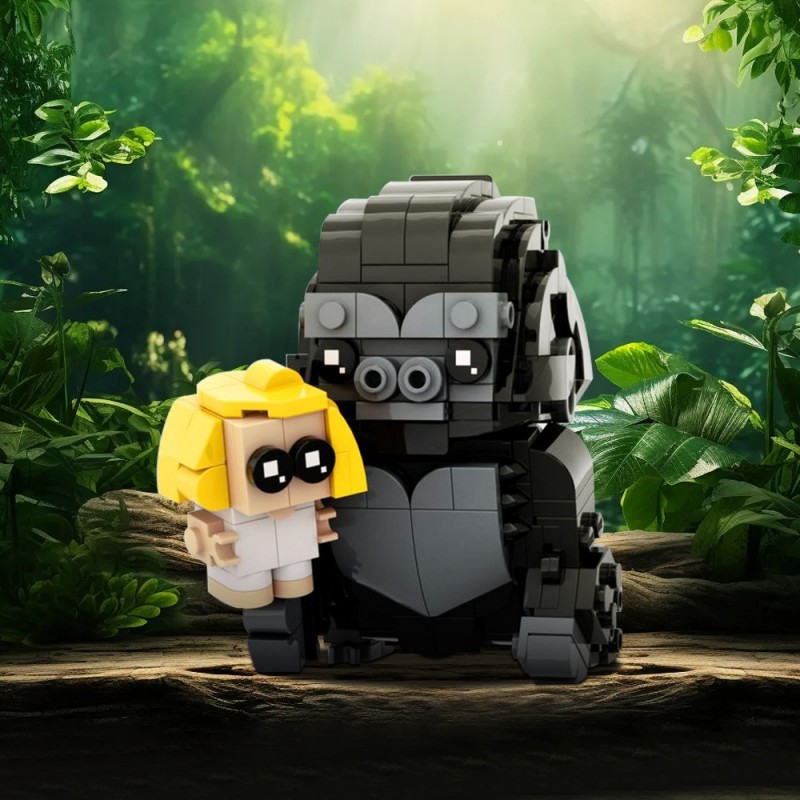GOBRICKS MOC 195227 Kong Brickheadz - King Kong - YWOBB