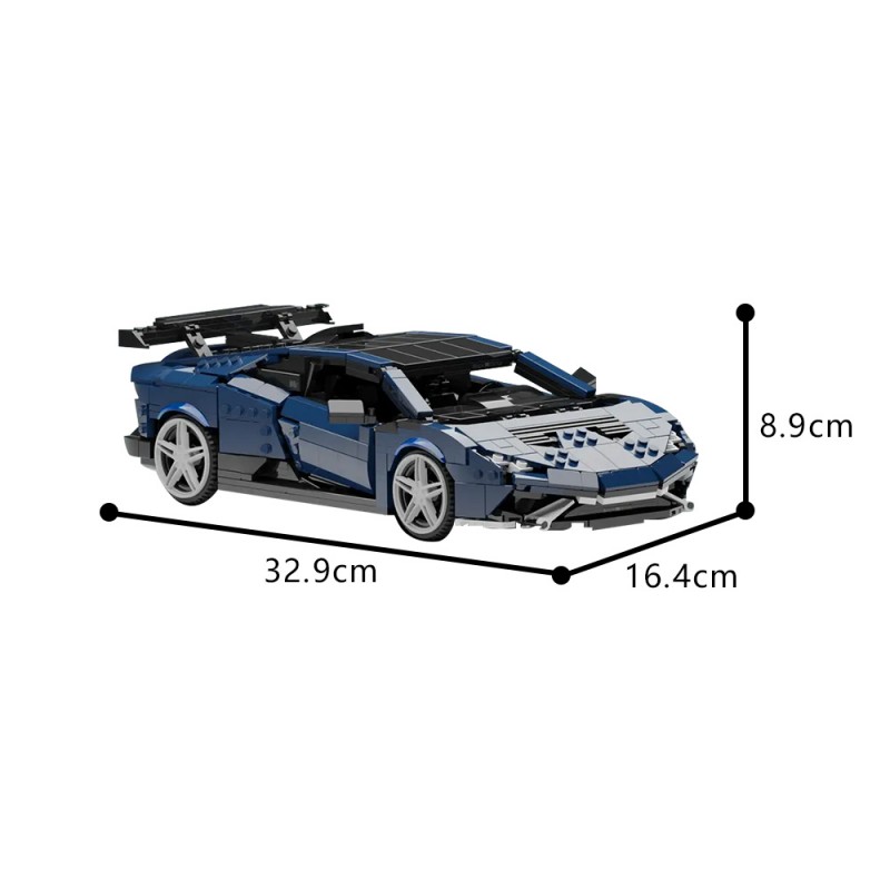 GOBRICKS MOC 197774 Lamborghini Huracan STO - YWOBB