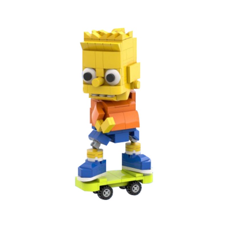GOBRICKS MOC 196237 BART SIMPSON - YWOBB