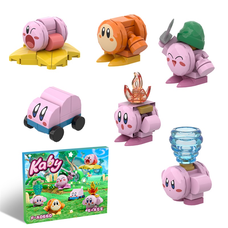 GOBRICKS MOC F-A0660 Kirby of the Stars - Kirby - YWOBB