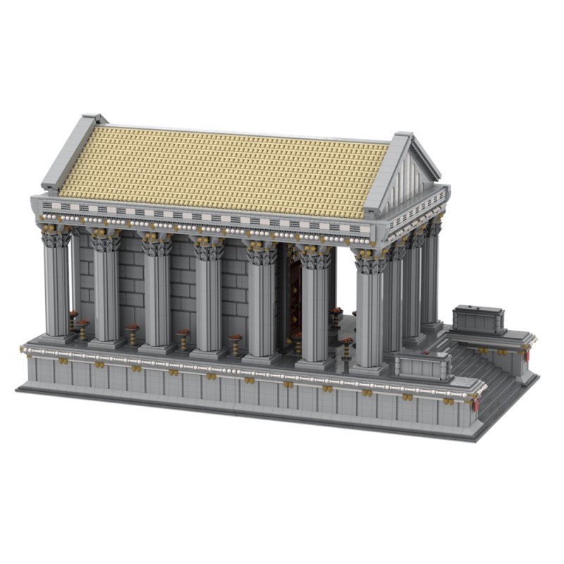 GOBRICKS MOC A1652 Ancient roman temple - YWOBB
