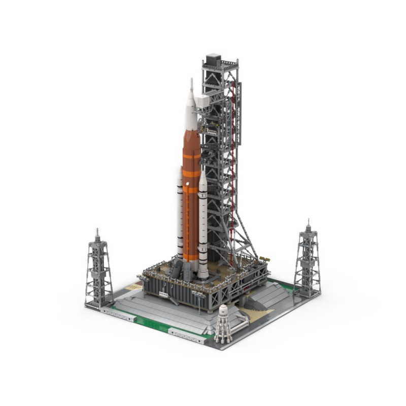 GOBRICKS MOC 193861 Modular NASA Artemis Space Launch System - YWOBB