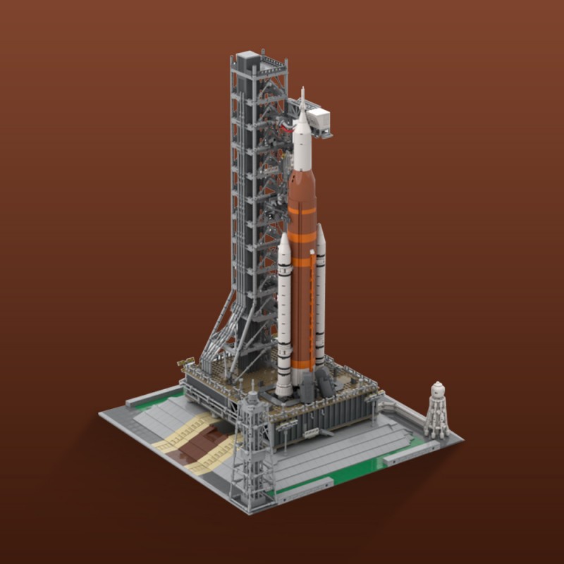 GOBRICKS MOC 193861 Modular NASA Artemis Space Launch System - YWOBB
