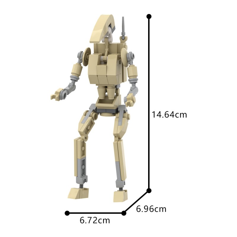 GOBRICKS MOC A0600Y01 B1 Battle Droid - YWOBB