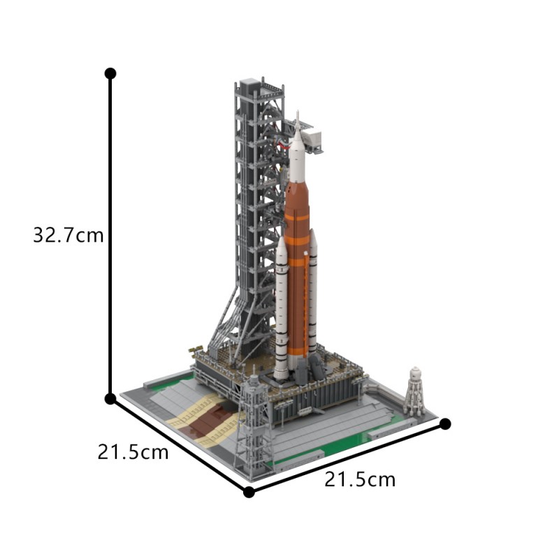 GOBRICKS MOC 193861 Modular NASA Artemis Space Launch System - YWOBB