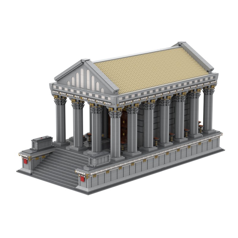 GOBRICKS MOC A1652 Ancient roman temple - YWOBB