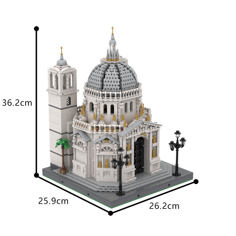 GOBRICKS MOC A1651 Basilica di Santa Maria Della Salute - YWOBB