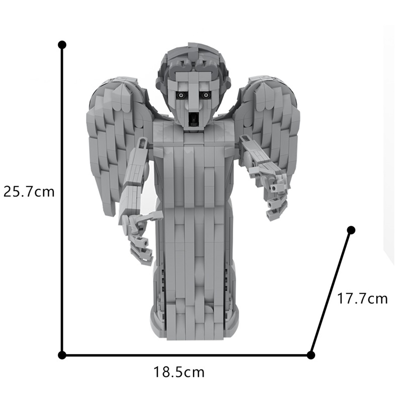 GOBRICKS MOC A1501 Doctor Who Weeping Angel - YWOBB