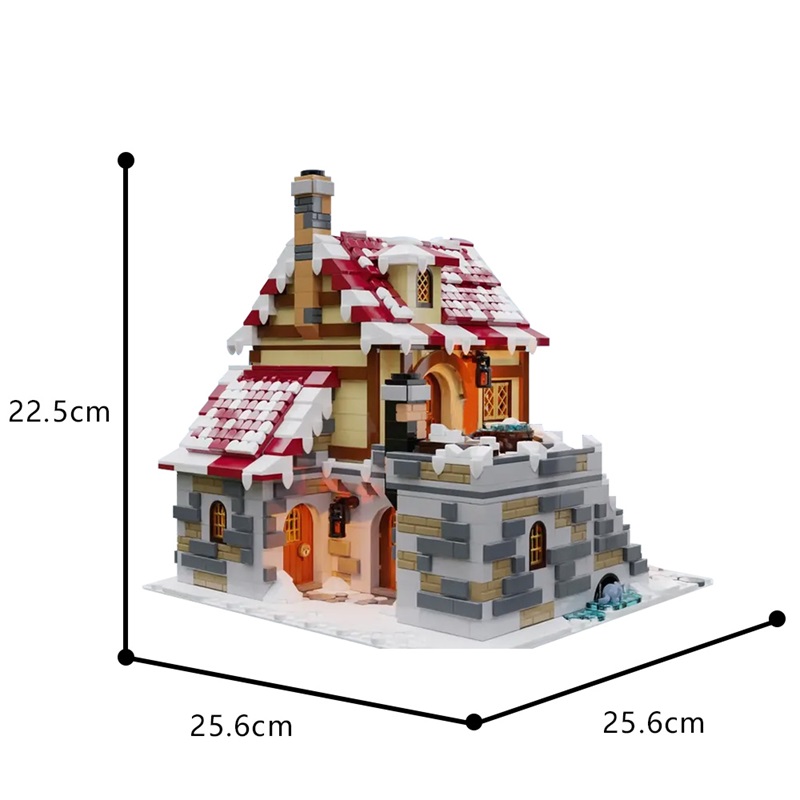 GOBRICKS MOC 187924 The Tavern Under the Snow - YWOBB