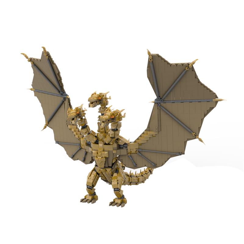 GOBRICKS MOC 188706 King Ghidorah - YWOBB