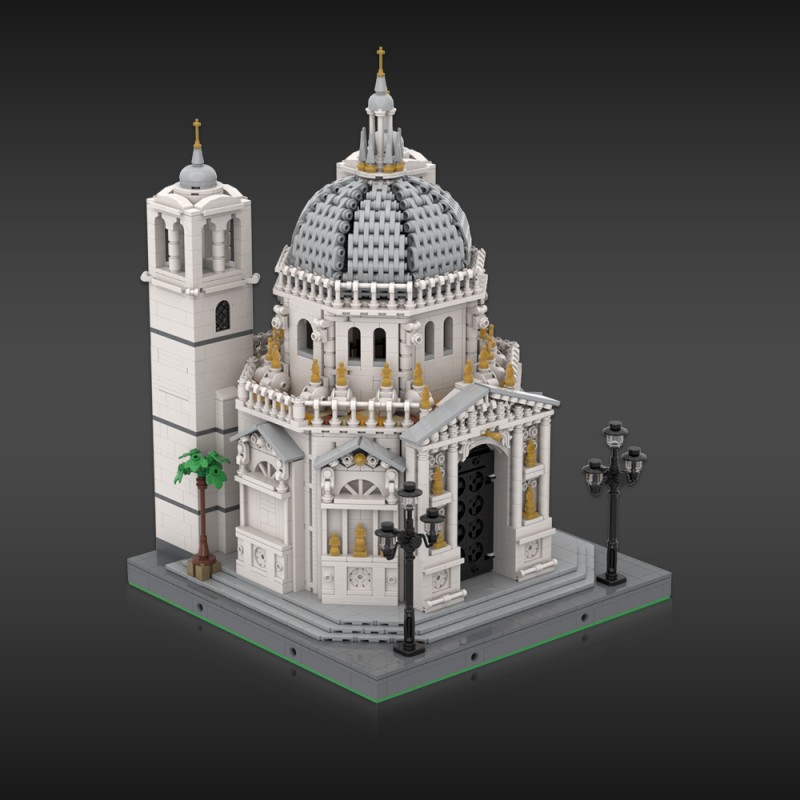 GOBRICKS MOC A1651 Basilica di Santa Maria Della Salute - YWOBB
