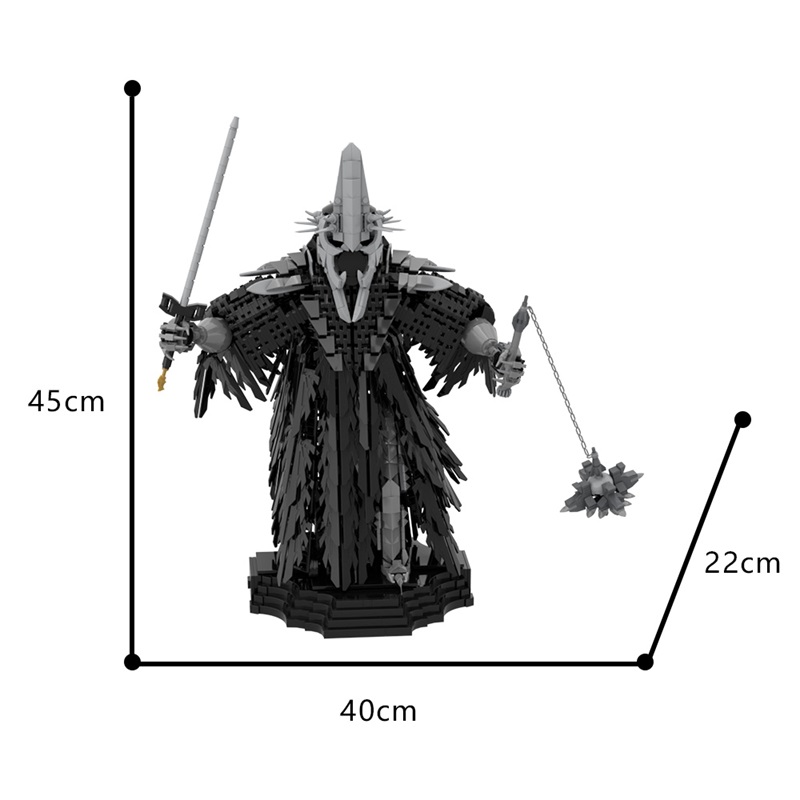 GOBRICKS MOC 182732 Witch-King of Angmar - YWOBB