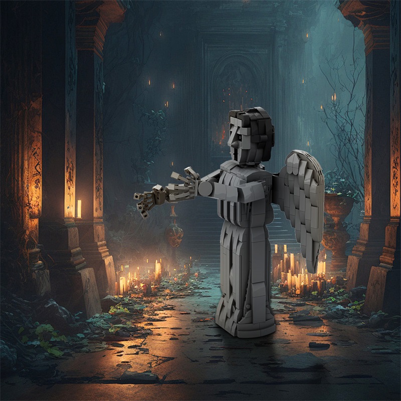 GOBRICKS MOC A1501 Doctor Who Weeping Angel - YWOBB