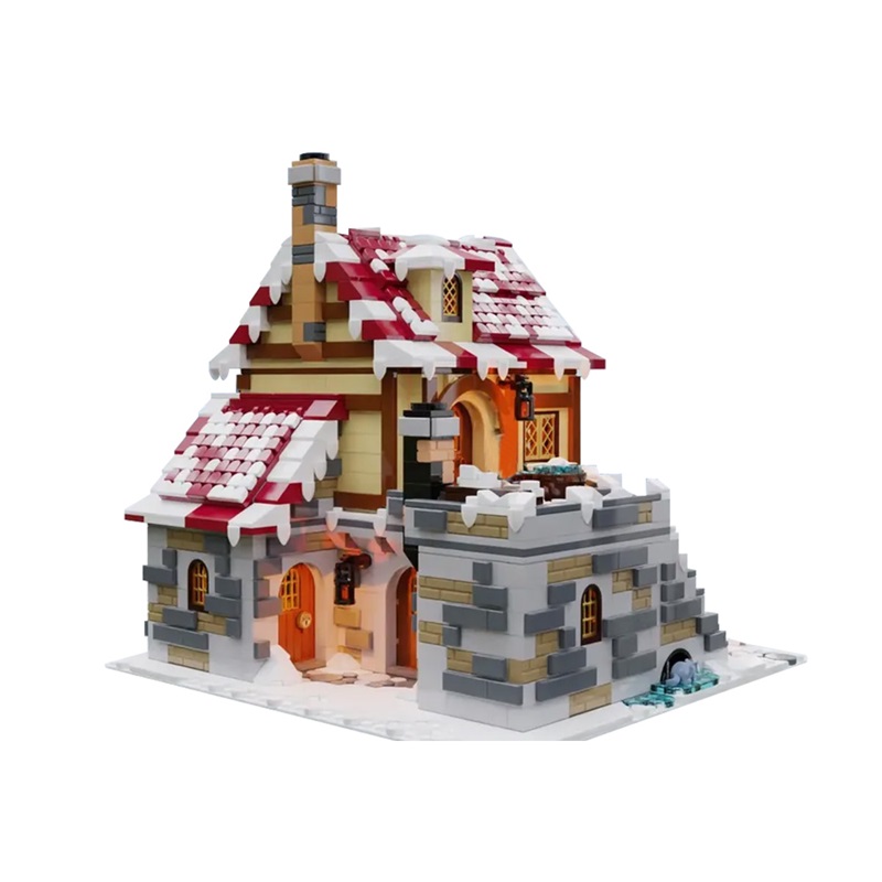 GOBRICKS MOC 187924 The Tavern Under the Snow - YWOBB
