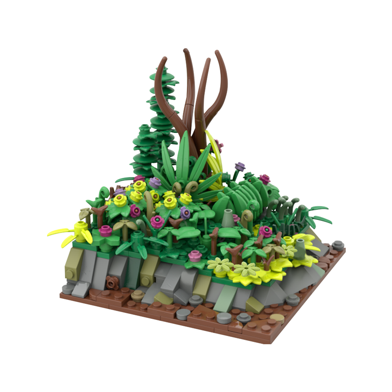 GOBRICKS MOC 187695 landscape plant - YWOBB
