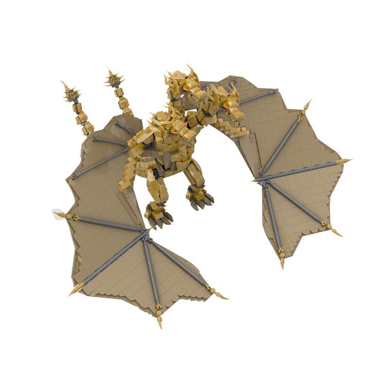 GOBRICKS MOC 188706 King Ghidorah - YWOBB