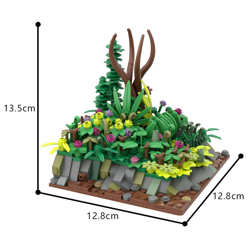 GOBRICKS MOC 187695 landscape plant - YWOBB