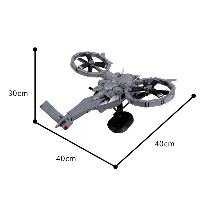 GOBRICKS MOC 188089 Avatar Helicopter Samson SA-2 - YWOBB