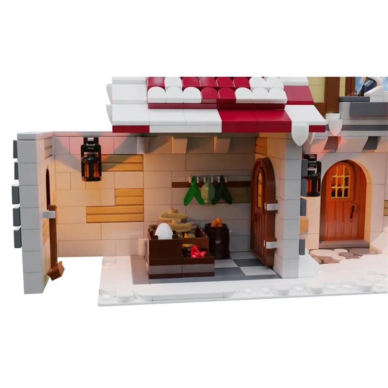 GOBRICKS MOC 187924 The Tavern Under the Snow - YWOBB