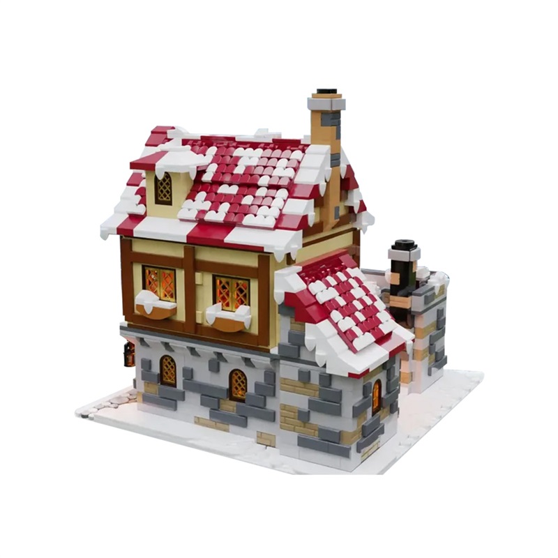GOBRICKS MOC 187924 The Tavern Under the Snow - YWOBB
