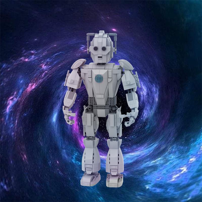 GOBRICKS MOC A1499 Doctor Who Cyberman - YWOBB