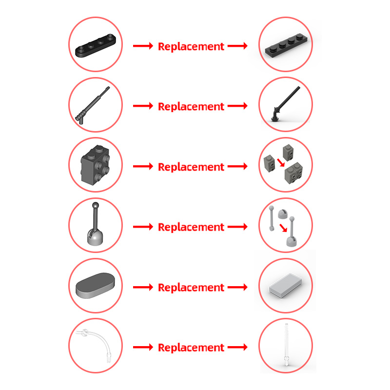 GOBRICKS MOC 186339 M2A4B Strider V2 - YWOBB