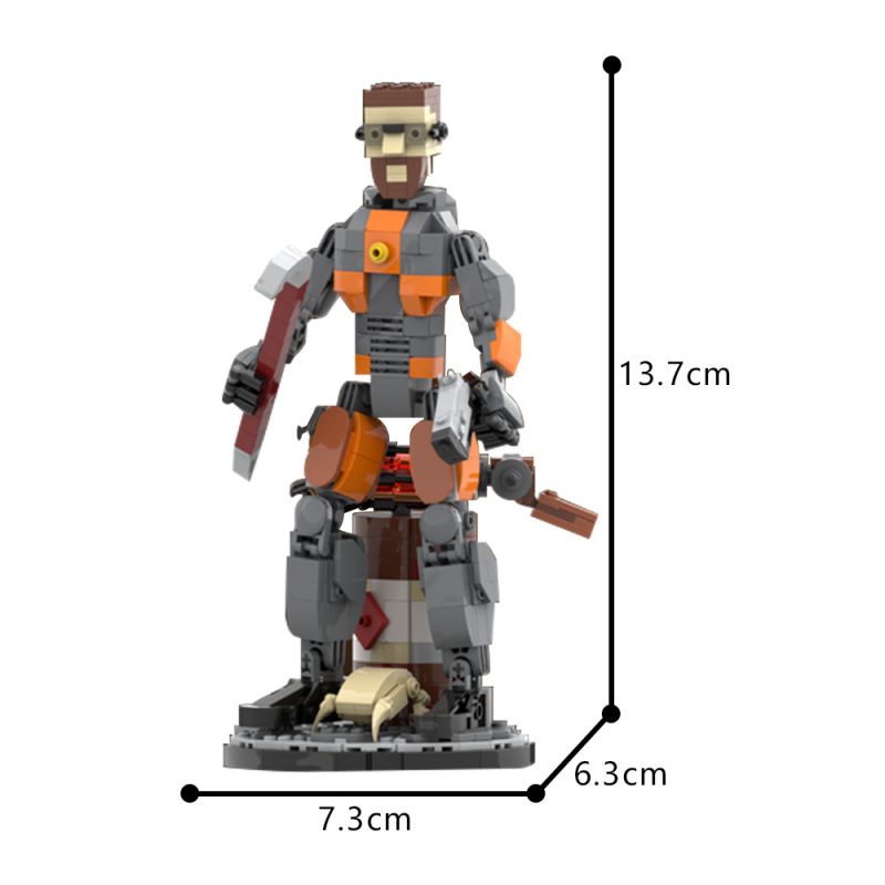 GOBRICKS MOC 191371 Gordon Freeman Half-Life 2 - YWOBB