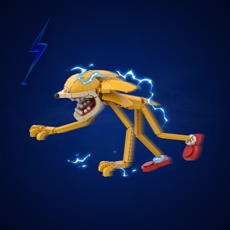 GOBRICKS MOC A1624Y01 Sonic the Hedgehog - Yellow - YWOBB