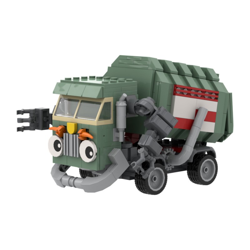 GOBRICKS MOC A1637 Trash Truck - YWOBB
