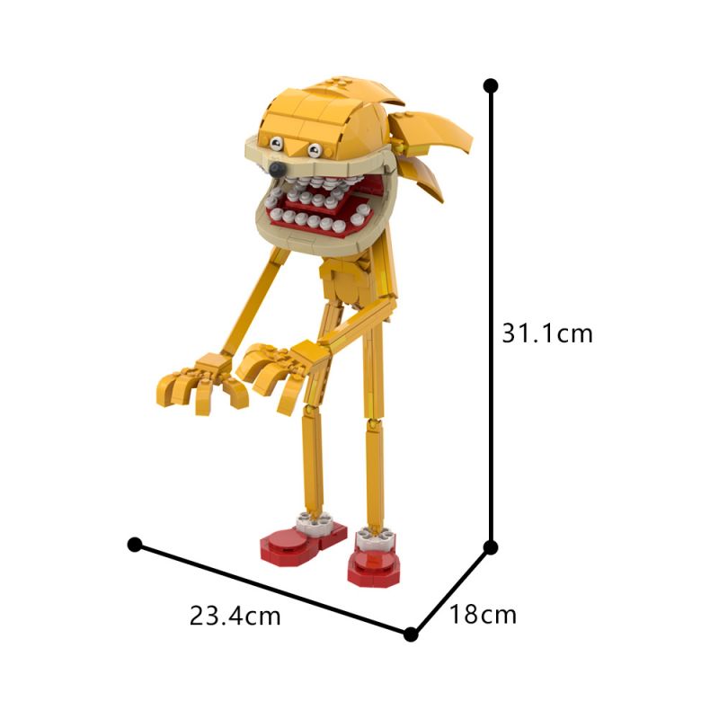 GOBRICKS MOC A1624Y01 Sonic the Hedgehog - Yellow - YWOBB