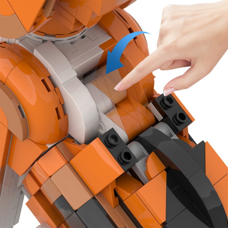 GOBRICKS MOC A1636 Dog pooping - YWOBB