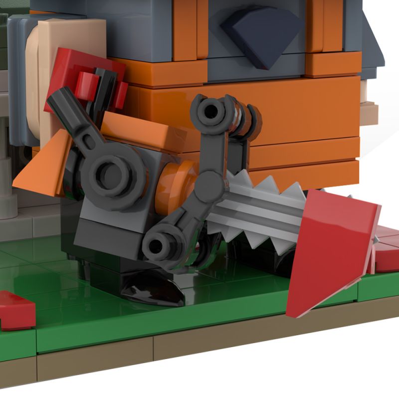 GOBRICKS MOC A1638 The Texas Chain Saw Massacre - YWOBB