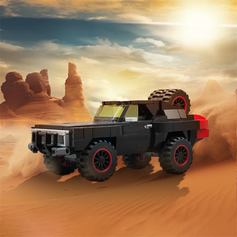 GOBRICKS MOC 186758 Dom's Dodge Charger from Furious 7 - YWOBB