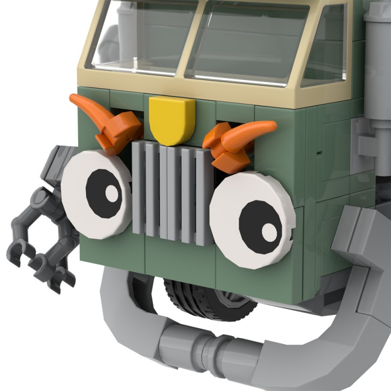 GOBRICKS MOC A1637 Trash Truck - YWOBB