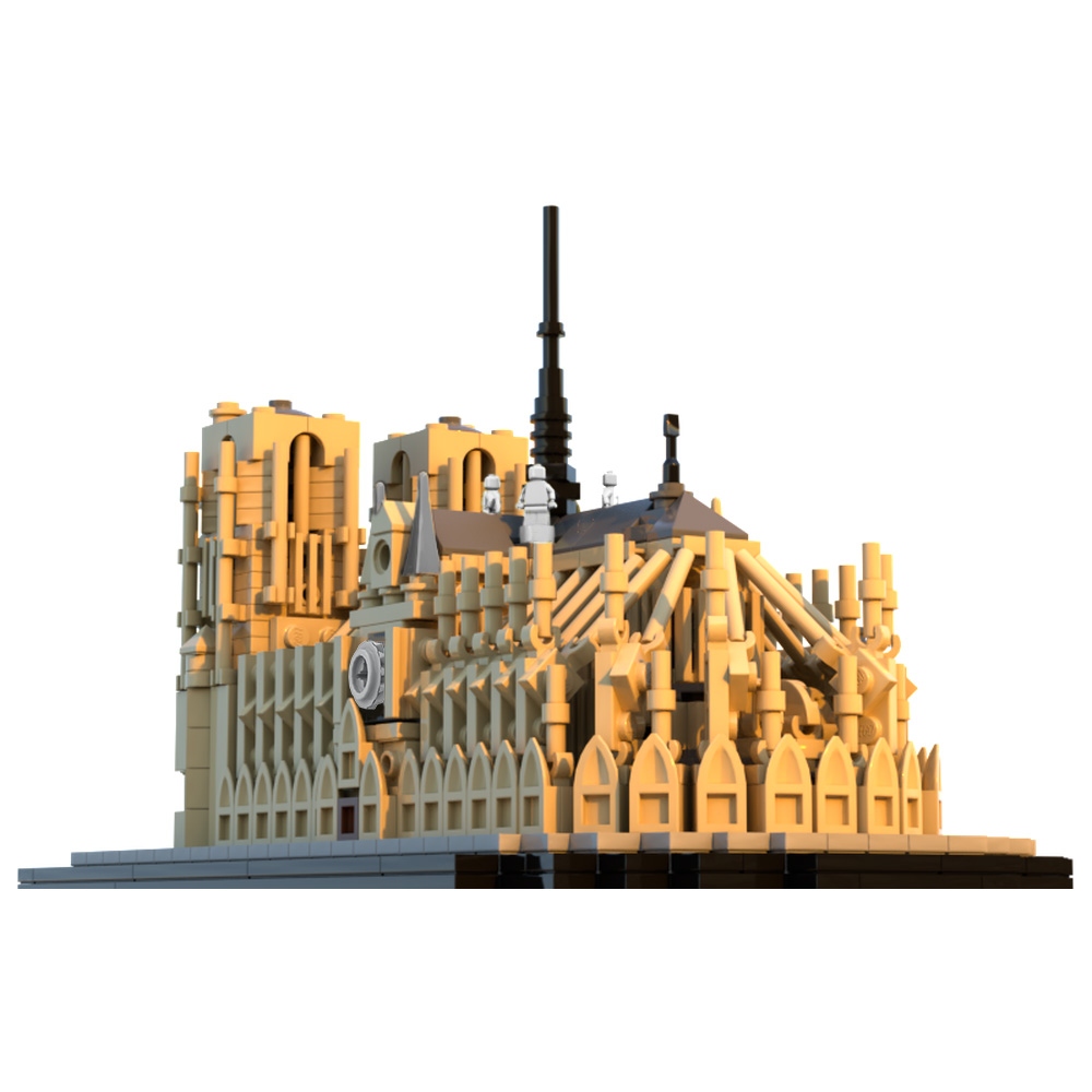 GOBRICKS MOC 192777 Notre-Dame de Paris 1:800 - YWOBB