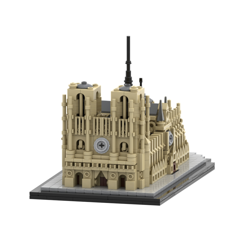 GOBRICKS MOC 192777 Notre-Dame de Paris 1:800 - YWOBB