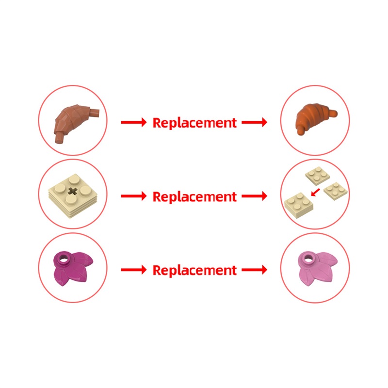 GOBRICKS MOC 187755 Modular Garden with Coffee Shop - YWOBB