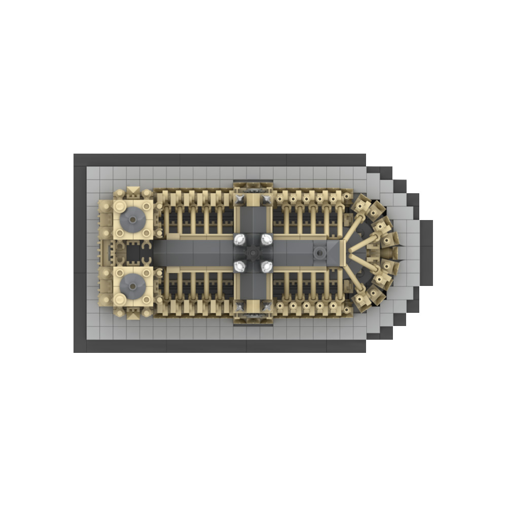 GOBRICKS MOC 192777 Notre-Dame de Paris 1:800 - YWOBB