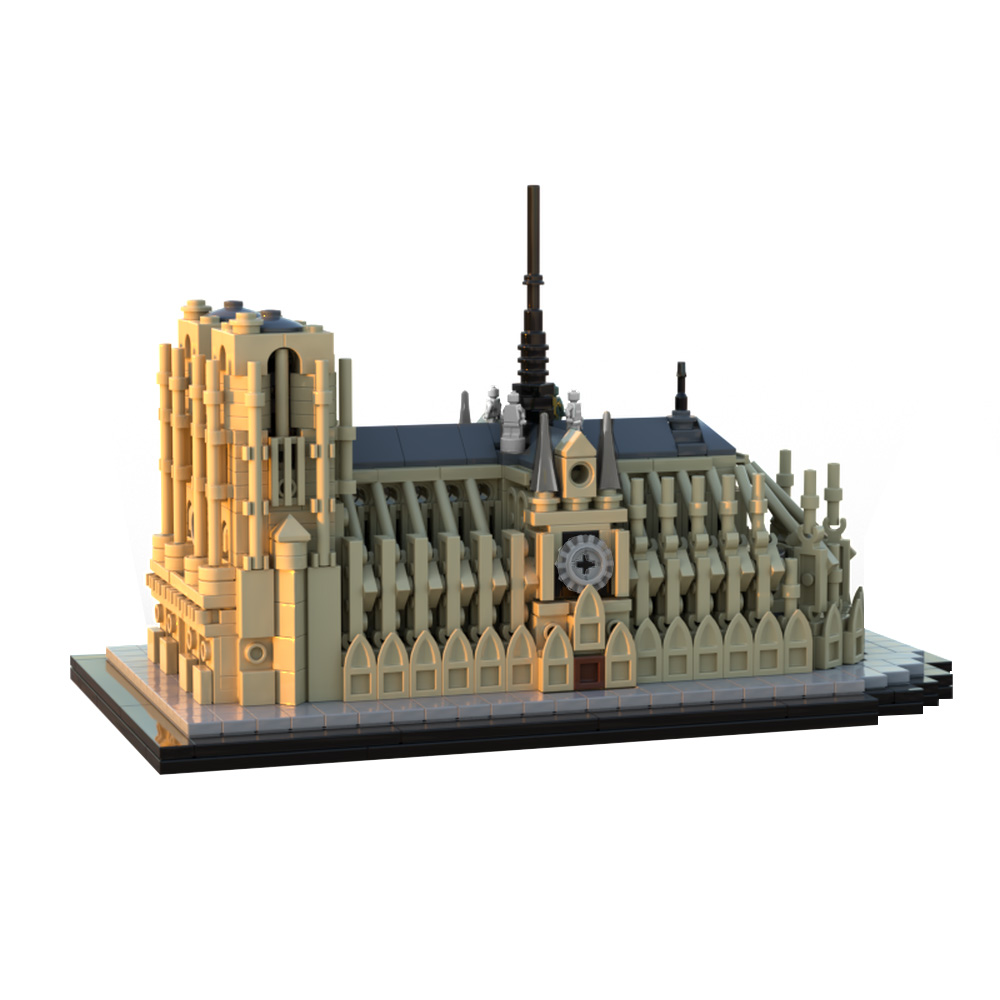 GOBRICKS MOC 192777 Notre-Dame de Paris 1:800 - YWOBB