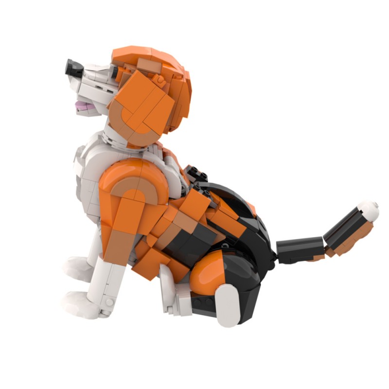GOBRICKS MOC A1636 Dog pooping - YWOBB