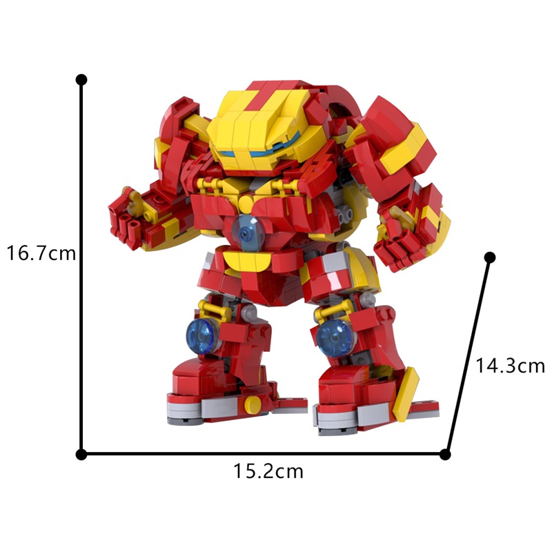GOBRICKS MOC 170659 HULKBUSTER - YWOBB