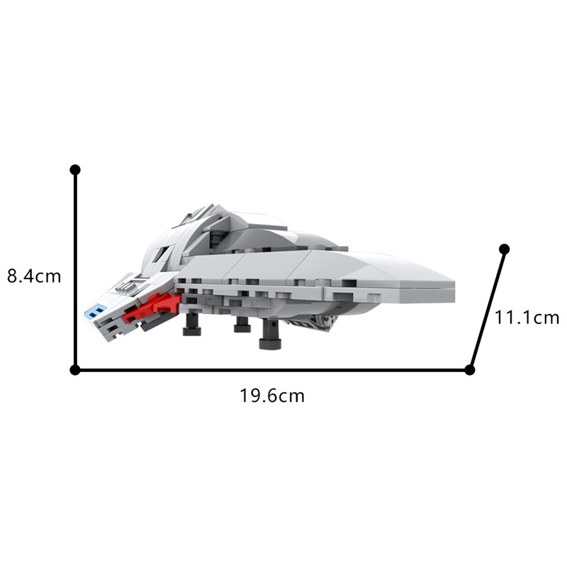 GOBRICKS MOC 187931 Star Trek: Voyager — The Delta Flyer - YWOBB