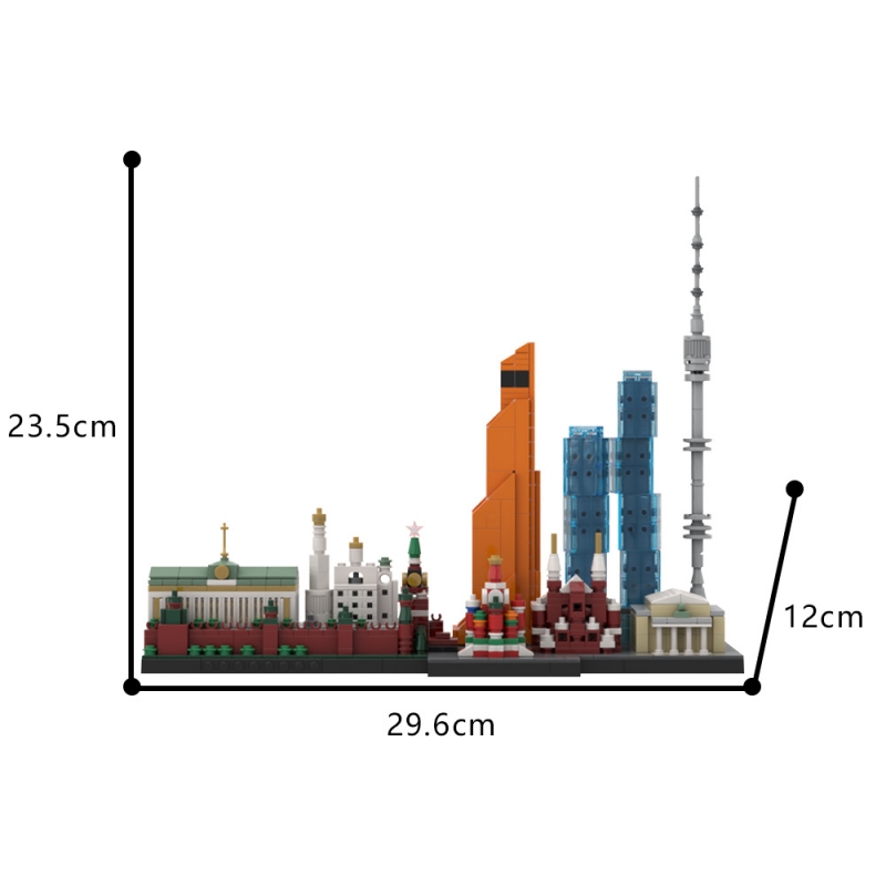 GOBRICKS MOC 193781 Moscow Skyline - YWOBB