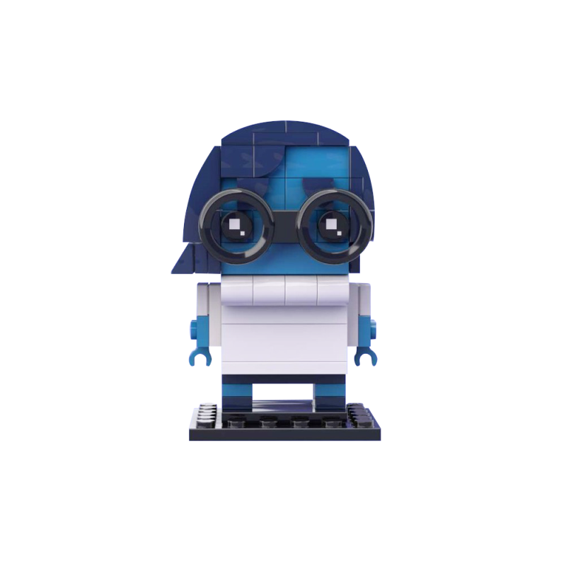GOBRICKS MOC 136928 Sadness Inside Out - YWOBB