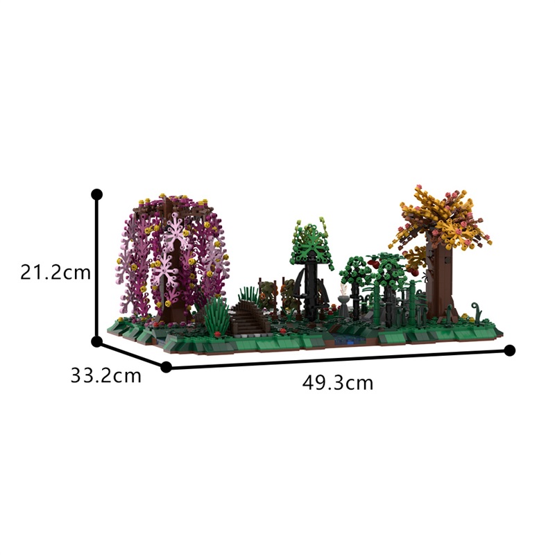 GOBRICKS MOC 189543 Druid Grove - YWOBB