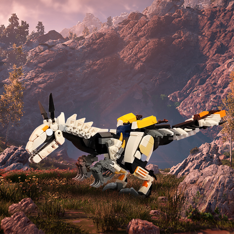 GOBRICKS MOC 152325 Clawstrider - from Horizon: Zero Dawn, Forbidden West - YWOBB